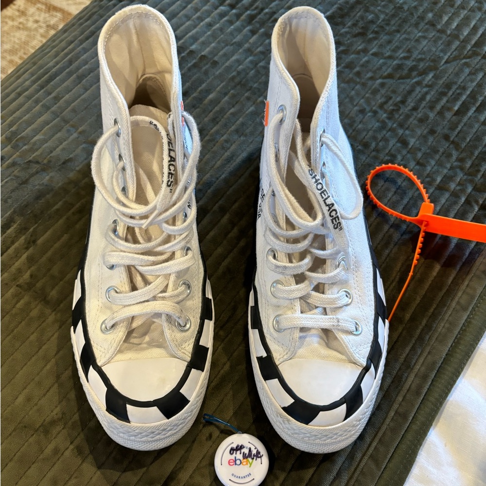 Off white x converse sneakers size 7